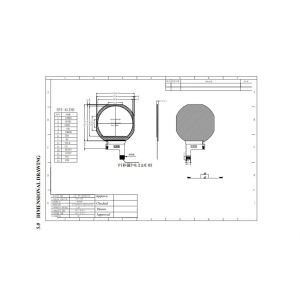 1.22 Inch Round TFT Display 240(RGB) x208 Resolution 13 PIN 4Line SPI Interface