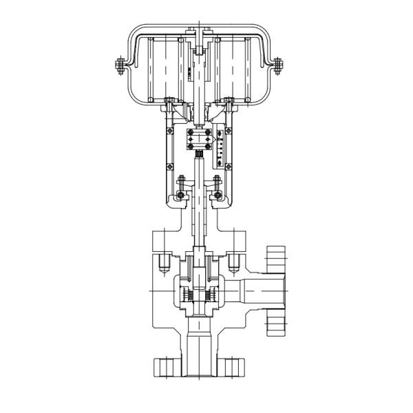 V100-SAH Series High Pressure Single Seated Angle Control Valve (Various Trim