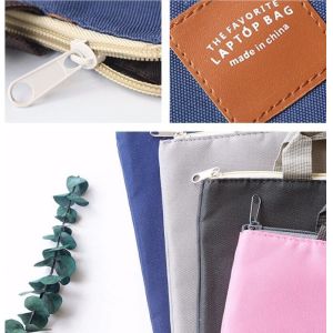 OEM shopping tote color zipper lunch Customized file canvas bag,Recycled canvas