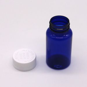 75ml Round Shape PET Plastic Bottle with Screw Cap and Custom Label Printing