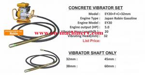 China 5.0HP Robin gasoline concrete vibrator, EY20 petrol motor with CE used for concrete vibrator on sale