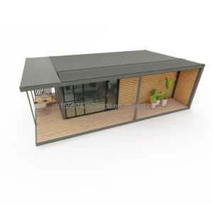 Modern Design Wooden Plastic Container Residence with Materials and Prefabricate