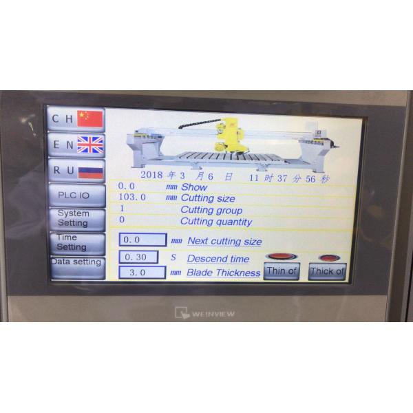 45 Degree Chamfering Bridge Saw Machine