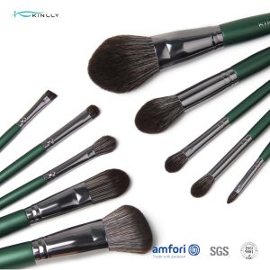 10PCS OEM Wooden Handle Makeup Brushes For Smudge