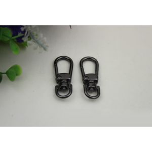 Multi-color provide zinc alloy handbag 8 mm d shape nickel color strap snap hook