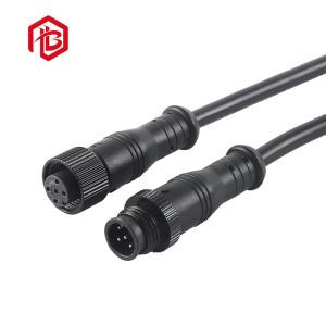 8A Current Rating PVC / Nylon IP68 M12 Waterproof Connector For Marine