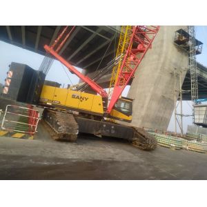 2019 Used Sany Crawler Crane SCC1100E with 74m Boom and 110t Hook