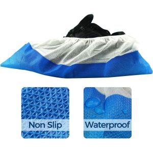 5-Year Guarantee Nonwoven PP Disposable Printed Shoe Cover with Anti-Skid