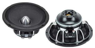Quality 8"midrange neodymium speaker MG8, 8''midrange, impedence:4 ohms,150W,2.5''CCAW voice coil, freq. response: 93-10kHz,Sensitivity: 95dB, Paper cone, Magnet: Neo, Size(mm): 210*98, Weight: 2.1kg wholesale