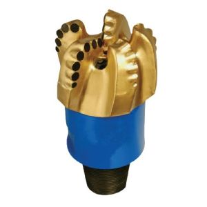 Customized PDC Carbide Rock Steel 5 Blade Cutter Drilling Bits For Mining Well