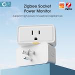 Zigbee Socket Tuya Smart Home US Wireless Plug With Power Monitor Remote Control