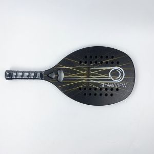 Fiberglass Beach Paddle Ball Racket 12K Eva 13 Carbon Fiber Padel Racket