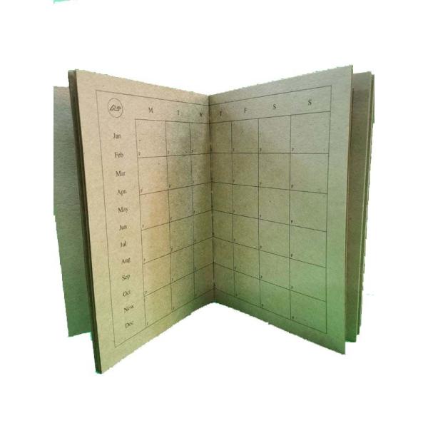 Quality Durable Wooden Color Art Paper Personalized Spiral Notebook Sewing Binding wholesale