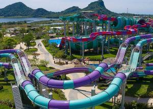 China Hotel Custom Water Slides , Swimming Pool Water Slides 10 Years Life Span on sale
