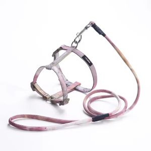 Cheap Nylon Dog Collar Harness And Leash Set Adjustable Reflective Harness Pet Mesh Vest for sale