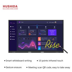 Infrared Touch Screen Interactive Whiteboard 75" H1 1080P Wide Visual Angle For
