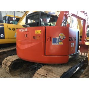 7T weight Used Crawler Excavator Hitachi ZX75 CC-4JG1 engine with Original Paint