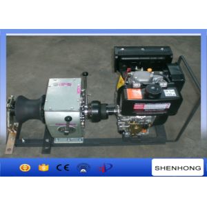 Fast Speed Diesel Cable Winch 30KN With Shaft Driven Transmission