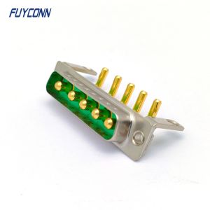 China 5w5 High Power Connector , Solder Right Angle Male D-Sub Connector on sale