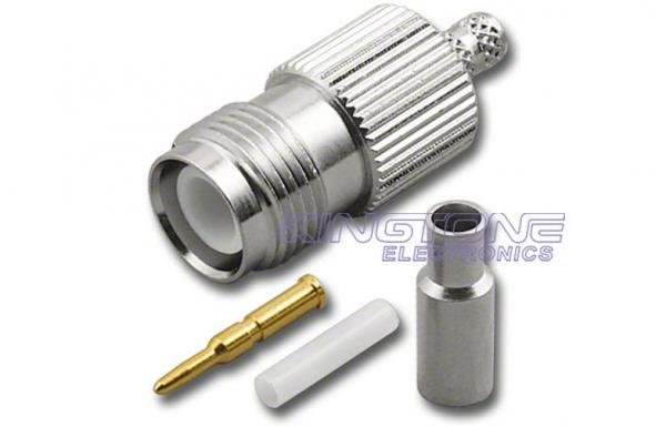Quality TNC Female and male Coaxial Cable Connectors 50 Ohm 75 Ohm for RG59 Cable wholesale