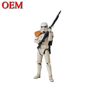 Customized White Clone Soldier Joint Movable Ornament Action Figure For Kids