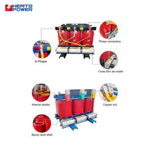 Epoxy Resin Shell 30kVA Dry Type Isolation Transformer Silent Design For