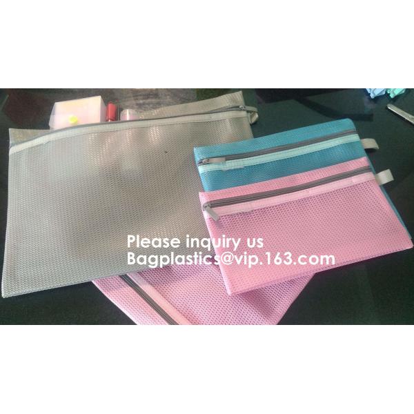 Quality Official Stationary File Mesh Bag with Zipper Lock PVC Document Bag in Waterproof Packaging Bags,BAGEASE, BAGPLASTICS wholesale