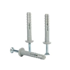 Nylon Expansion Plastic Anchor Screw With Corrosion Resistance Load Capacity For