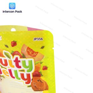 Aluminum Foil Plastic Packaging Bag Three Side Seal With Transparent Window