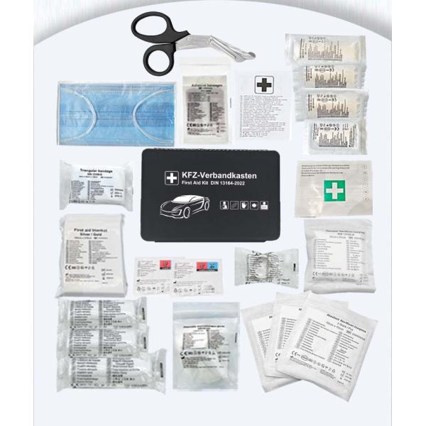 Automotive Safety Rescue and First Aid Box DIN13164-2022 Compliant First Aid Kit for Car with Standard Box