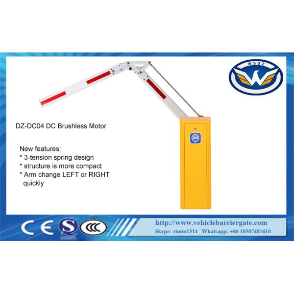 Quality Security 4.5M Folding Arm RS485 RFID Car Park Boom Gate With Solar Power wholesale