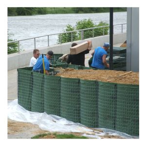 Earthy Welded Gabion Defensive Barriers Rock Cages Container with 4mm Wire Gauge