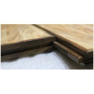Cheap big beveled unfinished small leaf acacia flooring for sale
