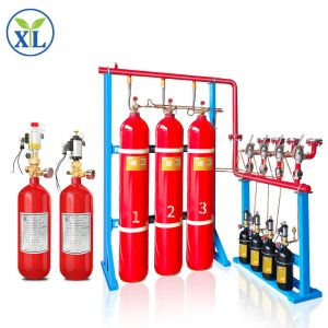 Pipe Line Fire Extinguishing System Safety With Ig541 Clean Gas Fire Extinguishe