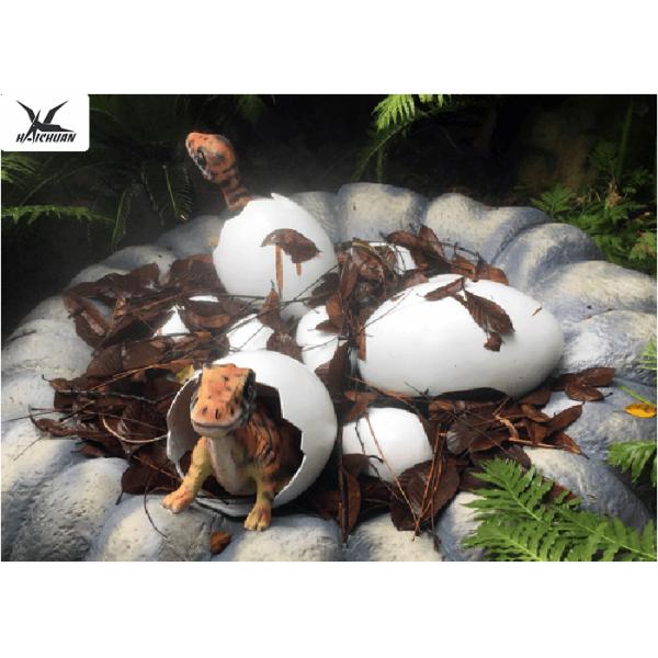 Animatronic Giant Dinosaur Eggs Models For Jurassic Park Decoration 5 Meters