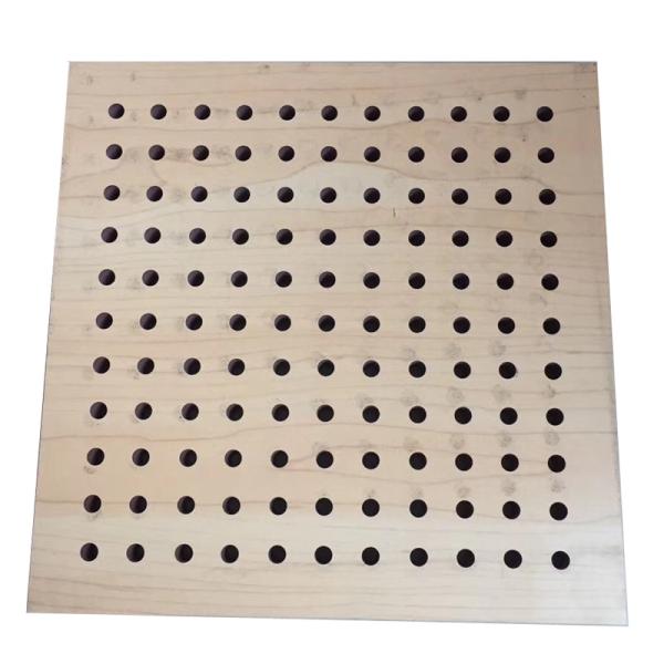 Quality Moisture proof Convention Hall Perforated Wood Acoustic Panels Noise Reduce Board wholesale