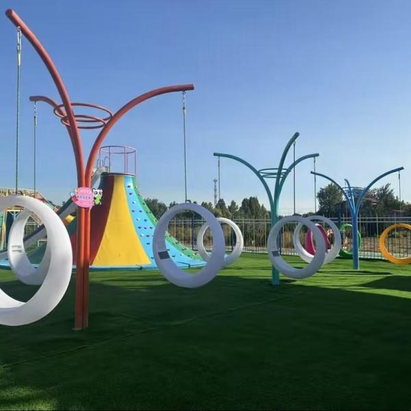 Quality Outdoor Playground Centerpiece With Interactive Light Effects Family Entertainment wholesale
