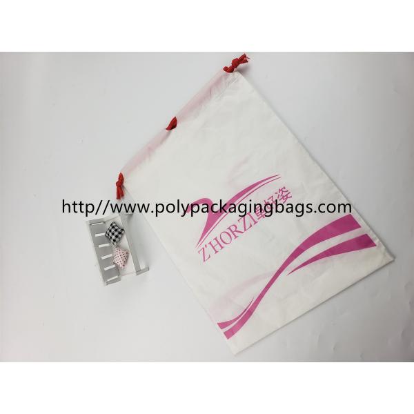 Quality Fashional Plastic Bags With Drawstring Closure , Customized Logo Printed wholesale