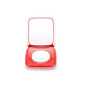 LED Compact Power Bank Mirror , 1 X 5 Magnified Mirror Power Bank 6000mAh