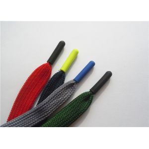 Custom Print Nylon Polyester Flat Shoe Laces With Plastic Tip