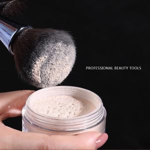 Classical 7 PCS Cosmetic Plastic Makeup Brush Ultra Soft Plush Synthetic