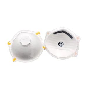 China Eco Friendly Valved Dust Mask , FFP2V Save Mask With Adjustable Nose Piece on sale