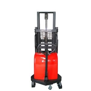 1 Ton Full All Electric Hydraulic Pallet Board Stacker Unique Drive Shock