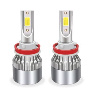 12V White C6 Led Headlight Bulb 36W 3800Lm Cob H1 H7 H11 H3 9005 9006 H4 6500K