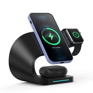 Three In One Magnetic Wireless Charger For iPhone12 iPhone 13 Watch Headset