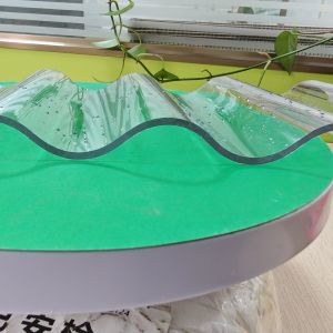 Weather Reisistant UV Coating Clear Plastic Polycarbonate Corrugated Sheet Tiles