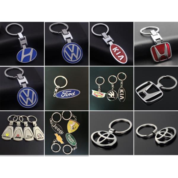 Car Logo Keychain Alloy 3D Key Chain Metal Pendant Holder Key Ring