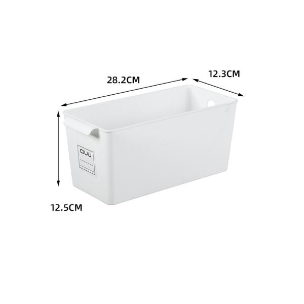 Quality Plastic  box sundries storage basket useful bin with label wholesale