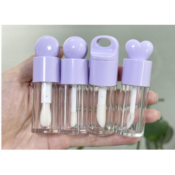 Empty Make Your Own Beauty 4ml Love Shaped Empty Lip Gloss Tubes