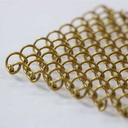 Decorative Aluminium Metal Mesh Curtain Chain Drapery Fabric Fireplace Wire Mesh